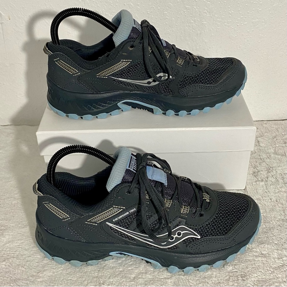 Saucony Excursion TR13 Versafoam Running Shoes Women’s Size 7.5 Black - Picture 3 of 13